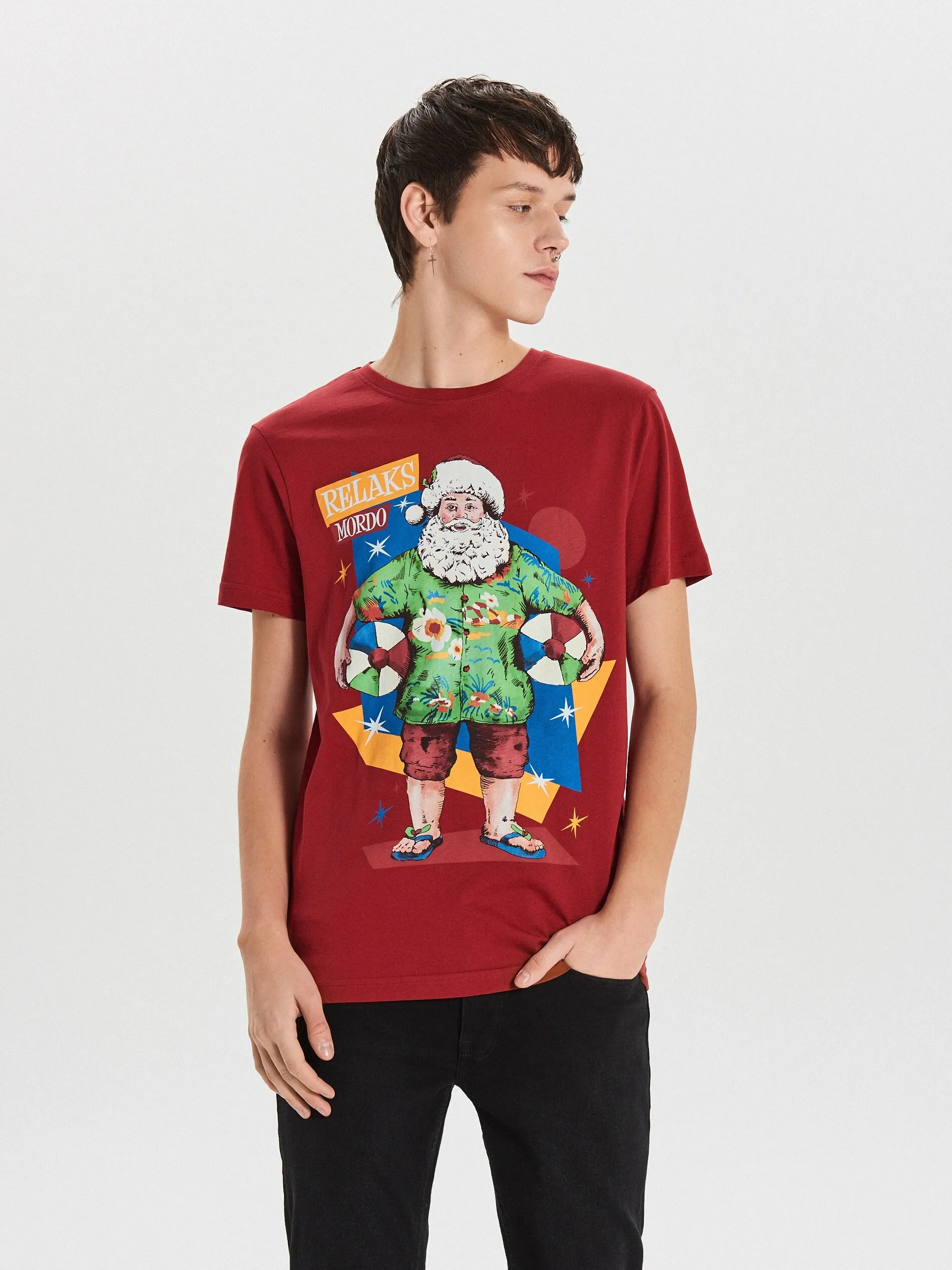 Tricou CROPP Christmas photo
