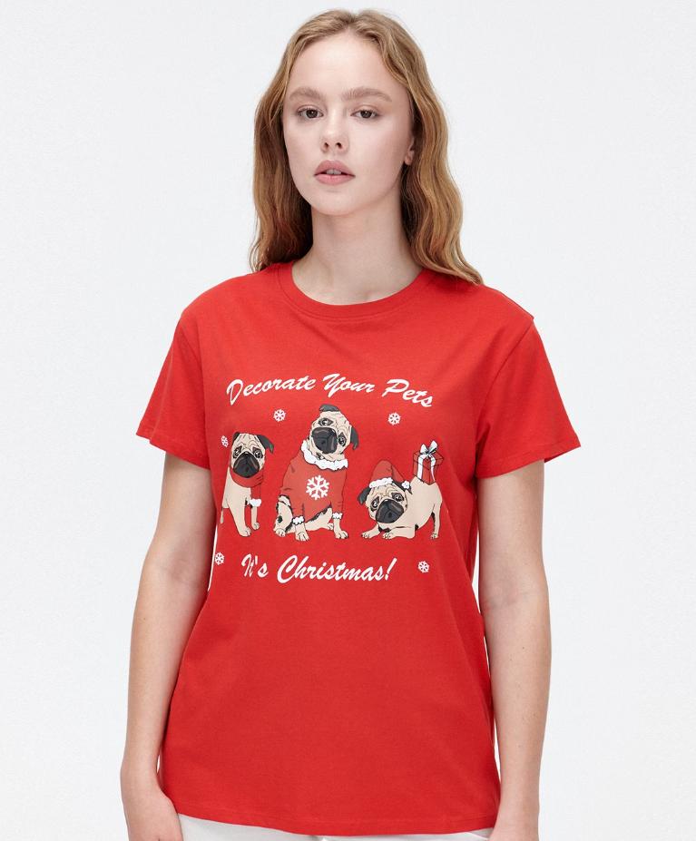 Tricou CROPP Christmas photo