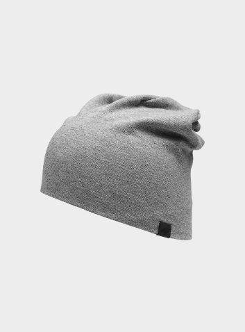 Unisex beanie hat - grey - Size one size photo