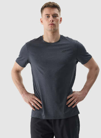 Мужская футболка Regular Recycled Training T-Shirt - глубокий черный - размер S photo