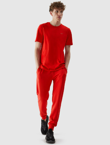 Men's joggers sweatpants - Red - Size S photo