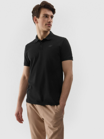 product Tricou polo regular pentru bărbați - negru - Mărimea M