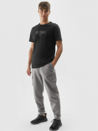 Men's cargo joggers sweatpants - grey - Size L Recomandăm 