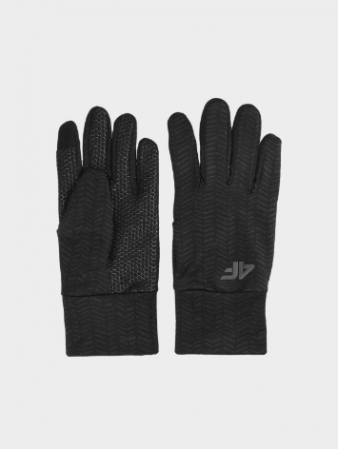 Unisex Touch Screen knitted gloves - black - Size L photo