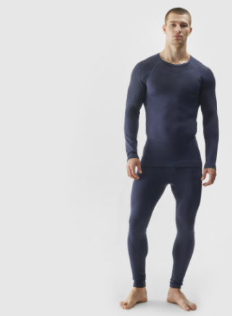 Men's seamless thermoactive underwear (bottom) - navy blue - Size S/M Recomandăm 