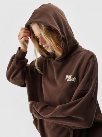 Women's pullover hoodie - brown - Size M Recomandăm 